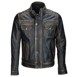 Men Leather Fashion Jacket