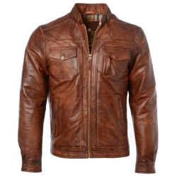 Men Leather Fashion Jacket